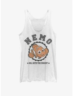 Movies Disney Pixar Finding Nemo Roll With Current Womens Tank
