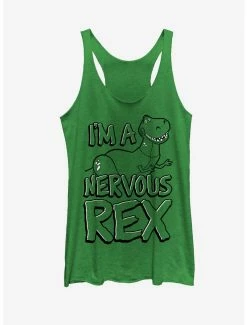 Movies Disney Pixar Toy Story Nervous Rex Womens Tank