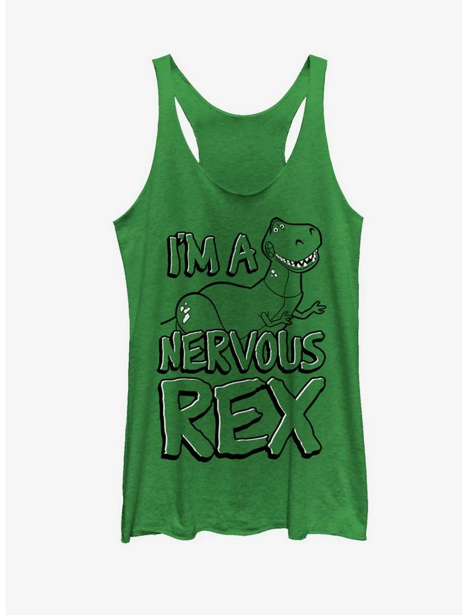 Movies Disney Pixar Toy Story Nervous Rex Womens Tank