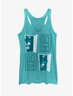 Movies Disney Pixar Monsters, Inc. Closet Door Portal Womens Tank