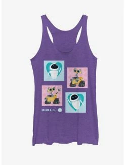 Movies Disney Pixar Wall-E Robot EVE Heart Womens Tank