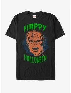 Movies Marvel Captain America Happy Halloween T-Shirt