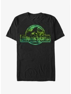 Tie-Dye Jurassic World Logo Tie Dye Print T-Shirt
