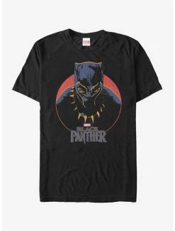 Movies Marvel Black Panther 2018 Retro Circle T-Shirt