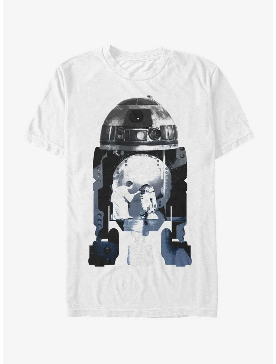 Movies Star Wars R2D2 Holographic Projector T-Shirt