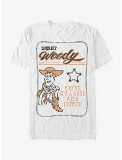 Movies Disney Pixar Toy Story Sheriff Woody Date With Justice T-Shirt