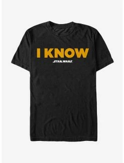 Movies Star Wars Han Solo I Know T-Shirt