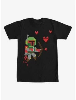 Movies Star Wars Valentine's Day Boba Fett Cupid T-Shirt