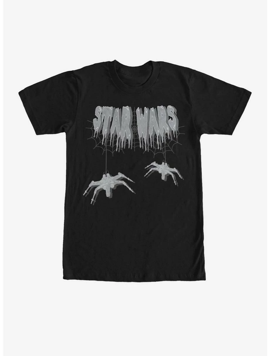 Movies Star Wars X-Wing Halloween Spiders T-Shirt