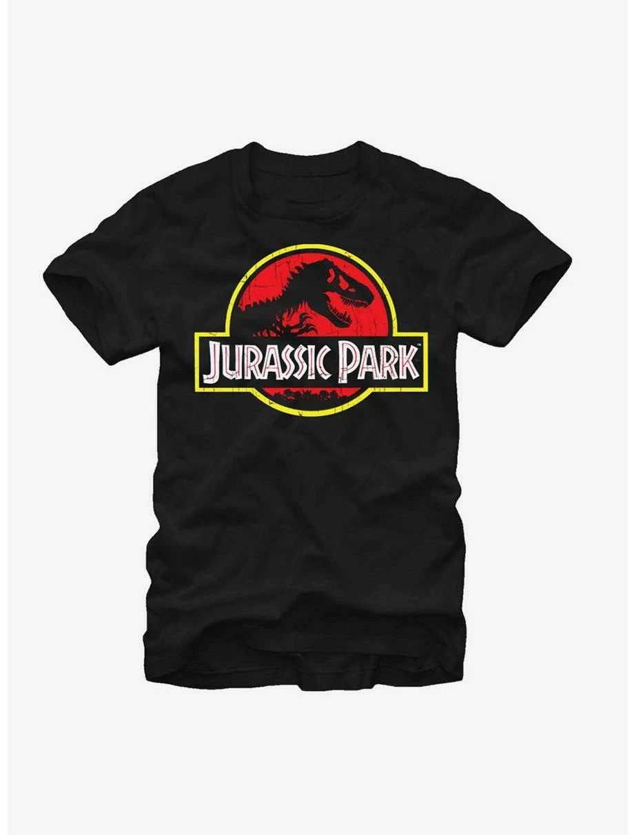 Movies Jurassic Park T Rex Logo T-Shirt