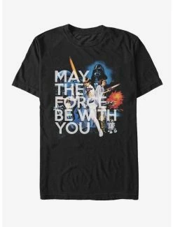 Movies Star Wars A New Hope Force Be With You T-Shirt