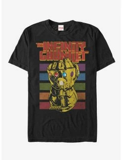Movies Marvel Avengers: Infinity War Rainbow Gauntlet T-Shirt