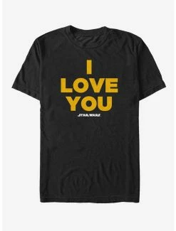 Movies Star Wars Princess Leia I Love You T-Shirt