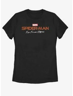 Movies Marvel Spider-Man Far From Home Logo Womens T-Shirt
