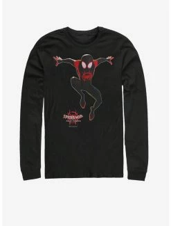Movies Marvel Spider-Verse Miles Universe Long-Sleeve T-Shirt