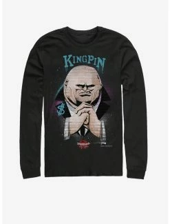 Movies Marvel Spider-Verse Kingin Brick Wall Long-Sleeve T-Shirt