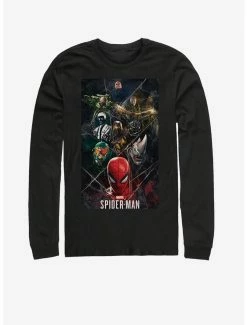 Movies Marvel Spider-Man Villain Webbs Long-Sleeve T-Shirt