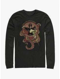 Movies Disney Aladdin 2019 Jafar Circular Long Sleeve T-Shirt