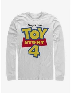 Movies Disney Pixar Toy Story 4 Full Color Logo Long Sleeve T-Shirt
