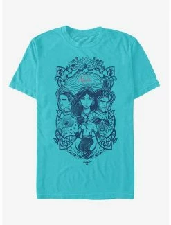 Tie-Dye Disney Aladdin 2019 Vintage Aladdin Collage T-Shirt
