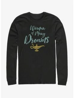 Movies Disney Aladdin 2019 Woman Of Many Dreams Cursive Long Sleeve T-Shirt