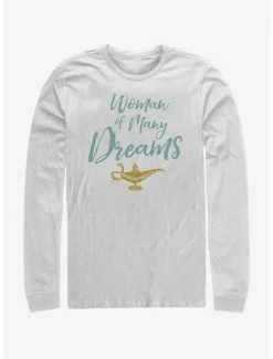 Movies Disney Aladdin 2019 Woman Of Many Dreams Cursive Long Sleeve T-Shirt