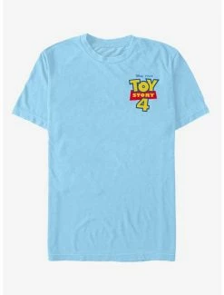 Movies Disney Pixar Toy Story 4 Chest Color Logo T-Shirt