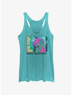 Tie-Dye MTV Tie Dye Logo Womens Tank Top
