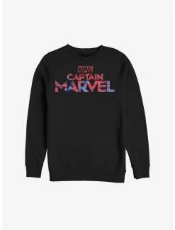 Marvel Captain Marvel Logo Tie-Dye Sweatshirt