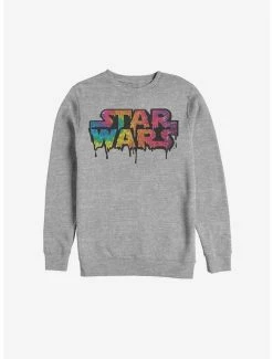 Tie-Dye Star Wars Tie Dye Drip Logo Sweatshirt