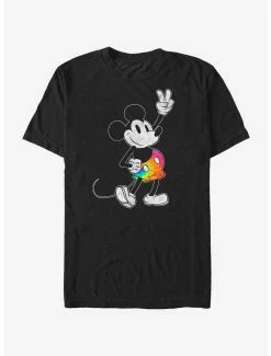 Tie-Dye Disney Mickey Mouse Tie Dye Mickey Stroked T-Shirt