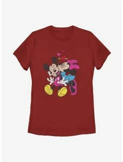 Television Disney Mickey Mouse Minnie Love Womens T-Shirt
