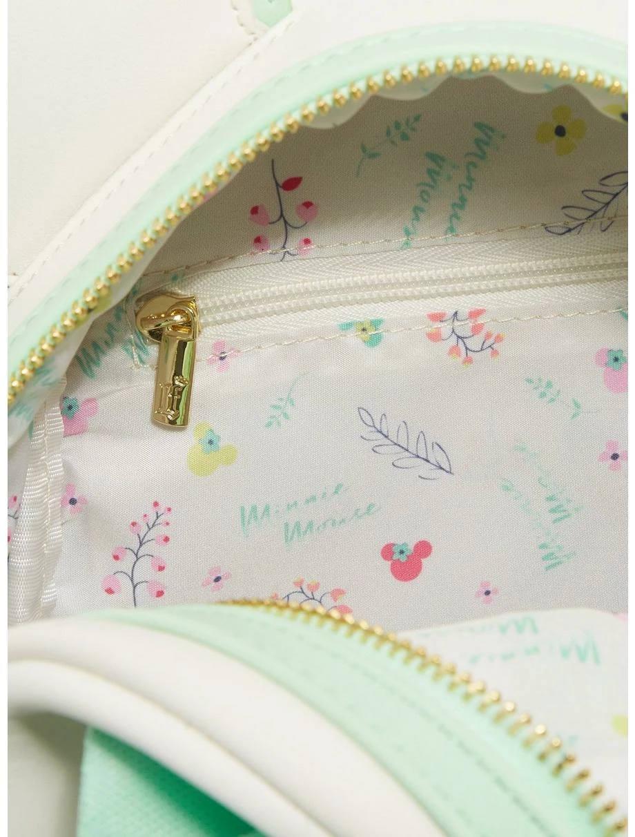 Television Loungefly Disney Minnie Mouse Pressed Flower Bow Mini Backpack - BoxLunch Exclusive - Image 4