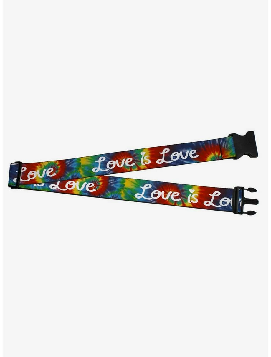 Tie-Dye Love Is Love Tie Dye Luggage Strap