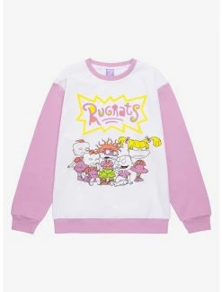 Television Rugrats Group Portrait Color Block Crewneck