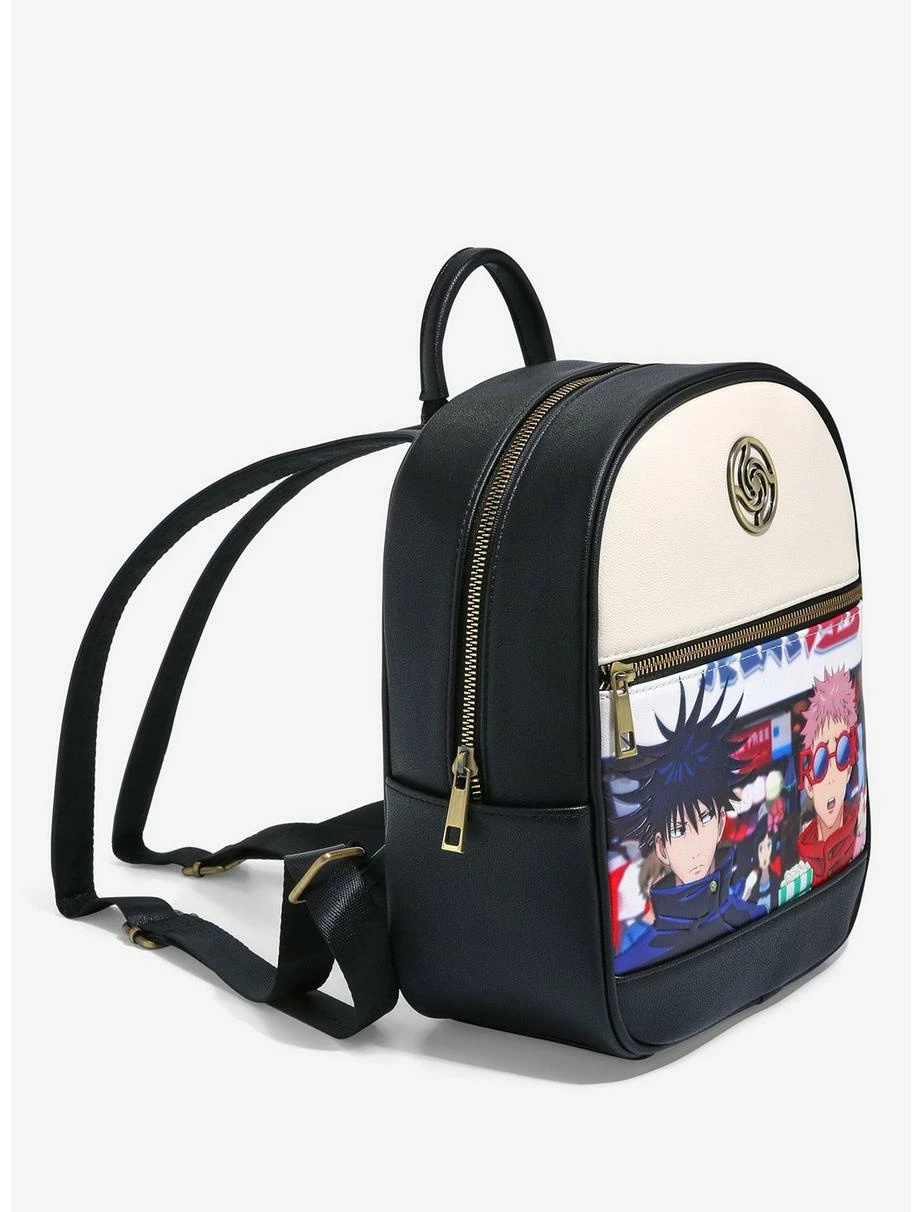 Television Jujutsu Kaisen Megumi & Yuji Tokyo Shopping Mini Backpack - BoxLunch Exclusive 4 Television Jujutsu Kaisen Megumi & Yuji Tokyo Shopping Mini Backpack - BoxLunch Exclusive - Image 2