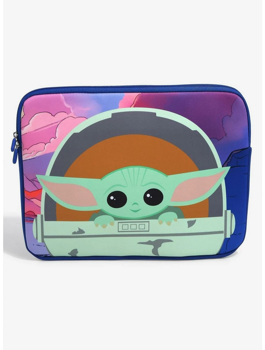 Television Star Wars The Mandalorian Chibi Grogu Laptop Case