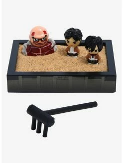 Television Attack On Titan Colossal Titan & Scout Regiment Soldiers Mini Sand Garden - BoxLunch Exclusive