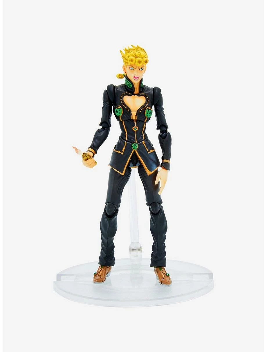 Television JoJo’s Bizarre Adventure Super Action Statue Giorno Giovanna (Black Ver.) Figure - Image 3