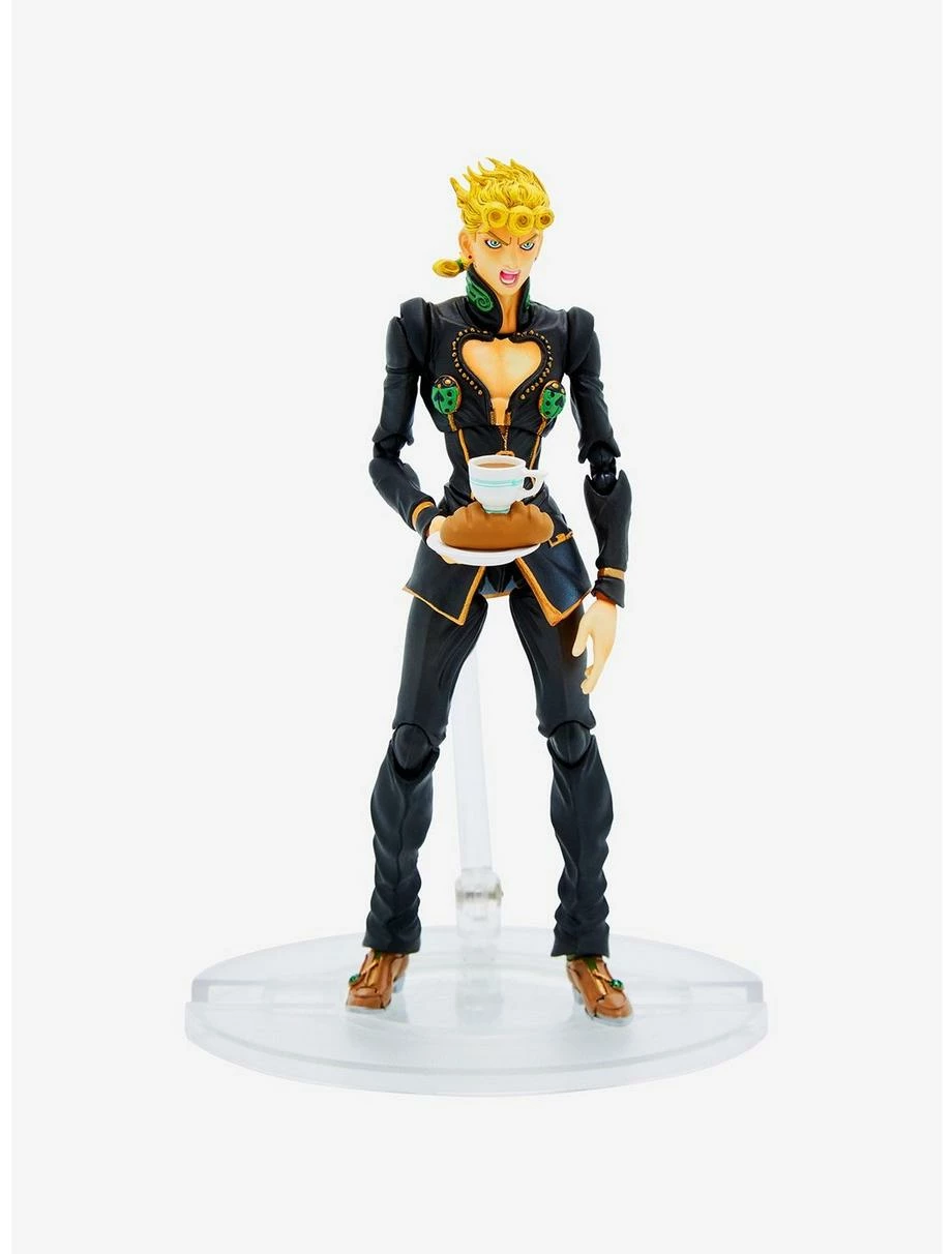 Television JoJo’s Bizarre Adventure Super Action Statue Giorno Giovanna (Black Ver.) Figure - Image 4