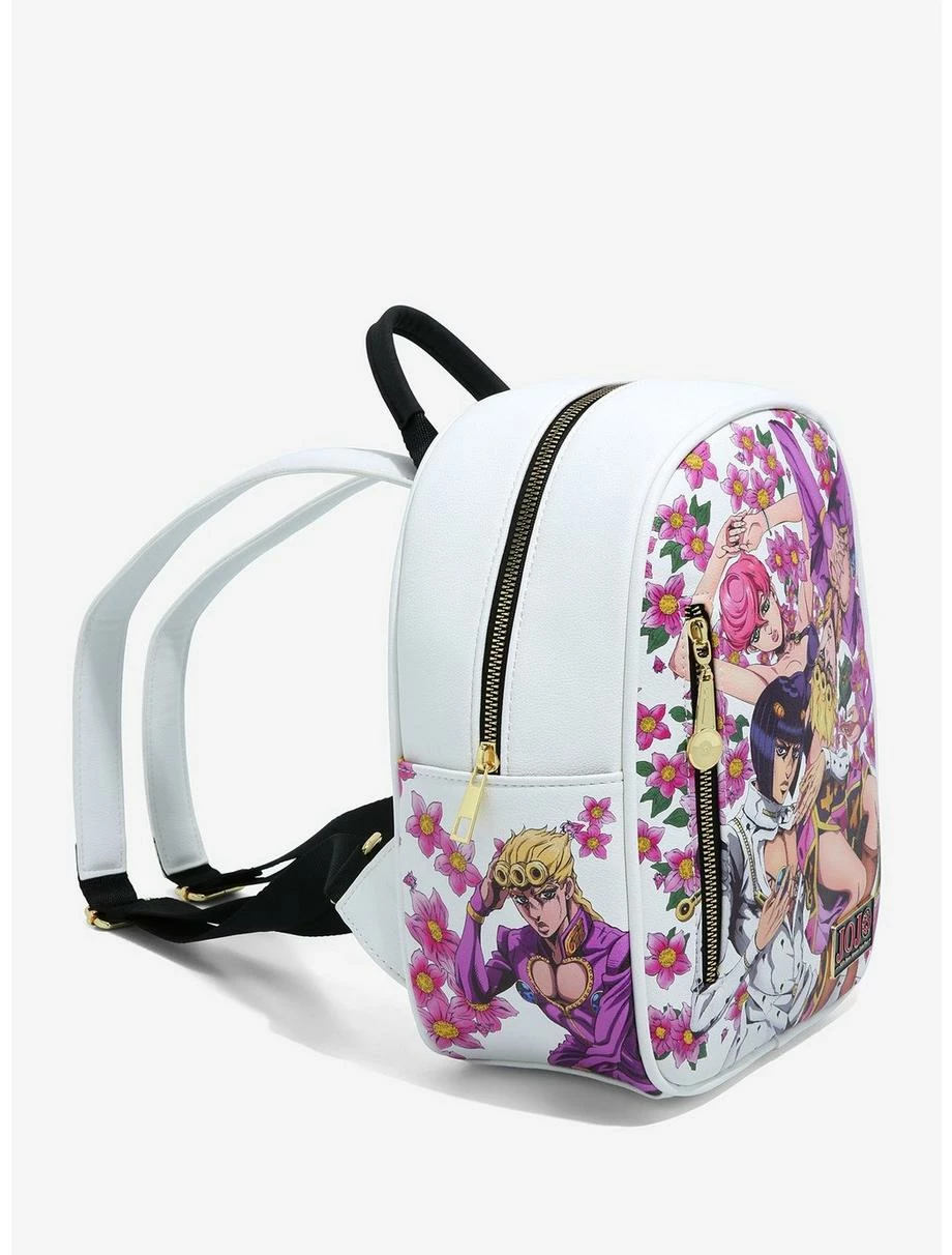 Television JoJo's Bizarre Adventure Giorno Giovanna Group Floral Mini Backpack - Image 2