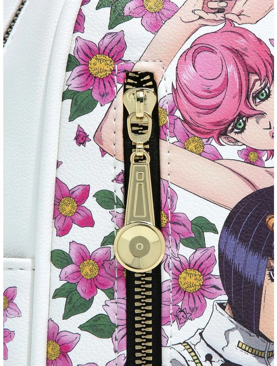 Television JoJo's Bizarre Adventure Giorno Giovanna Group Floral Mini Backpack - Image 5