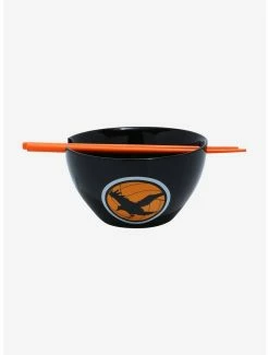 Television Haikyu!! Karasuno Crows Logo Ramen Bowl With Chopstick Set