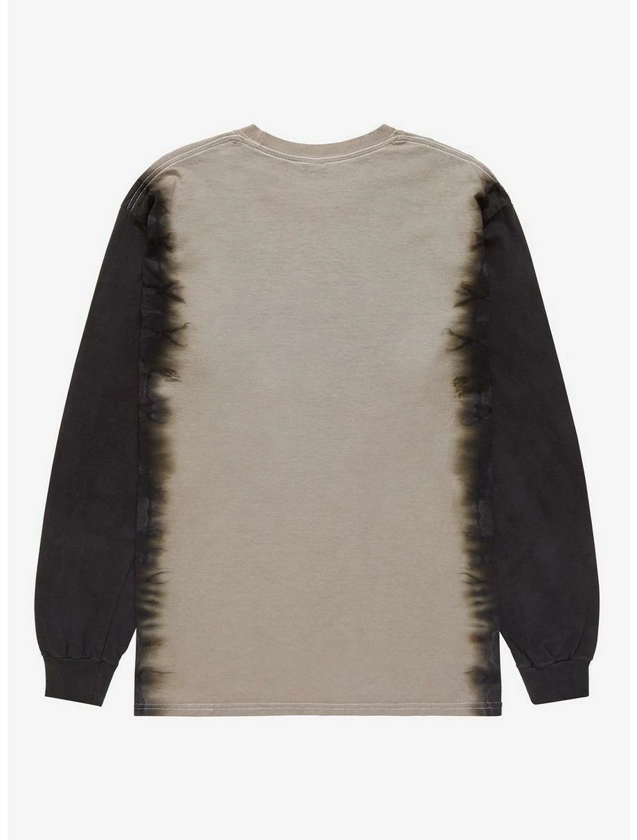 Television Stranger Things Flaming Logo Dip-Dye Long Sleeve T-Shirt - BoxLunch Exclusive - Image 2