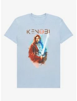 Television Star Wars Obi-Wan Kenobi Lightsaber Portrait T-Shirt - BoxLunch Exclusive