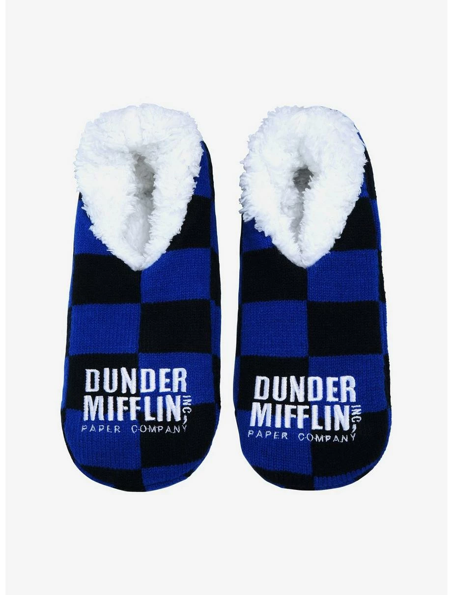 Television The Office Dunder Mifflin Logo Slipper Socks - BoxLunch Exclusive - Image 2