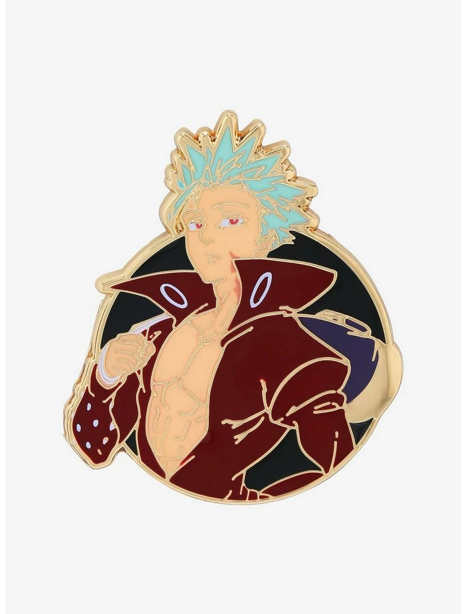 Television The Seven Deadly Sins Ban Circle Portrait Enamel Pin - BoxLunch Exclusive