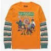 Television Teenage Mutant Ninja Turtles X Naruto Layered Long Sleeve T-Shirt - BoxLunch Exclusive