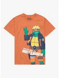 Television Teenage Mutant Ninja Turtles X Naruto Michelangelo As Naruto T-Shirt - BoxLunch Exclusive