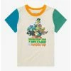 Television Teenage Mutant Ninja Turtles X Naruto Color Block Toddler T-Shirt - BoxLunch Exclusive